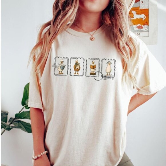 Teresa D Other - Reading Tshirt Silly Goose Teacher Shirt Bookish Gifts for Librarian T Shirt .